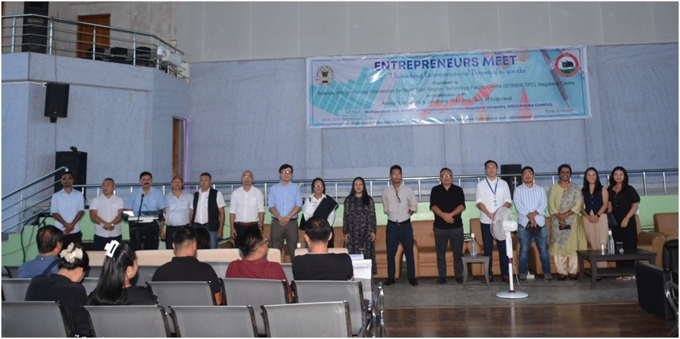 Keynote speaker, panellist, SAS-NU, Medziphema campus officials and others during the Entrepreneurs Meet’ under the theme “Unleashing Entrepreneurial Potential in Youth” organised on September 30.